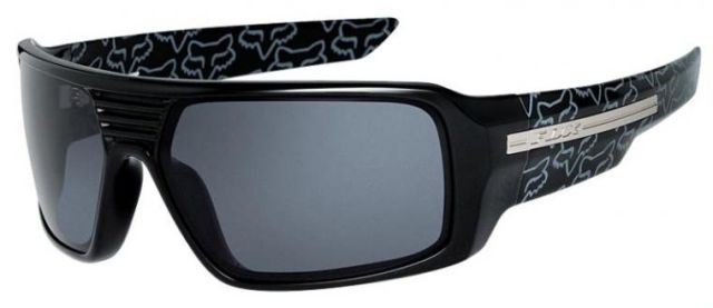 The Study in Polished Black w/Fox Head Print / Grey